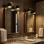 Load image into Gallery viewer, Metio Dome Vanity Wall Light – Mid-Century Fixture for Bathroom