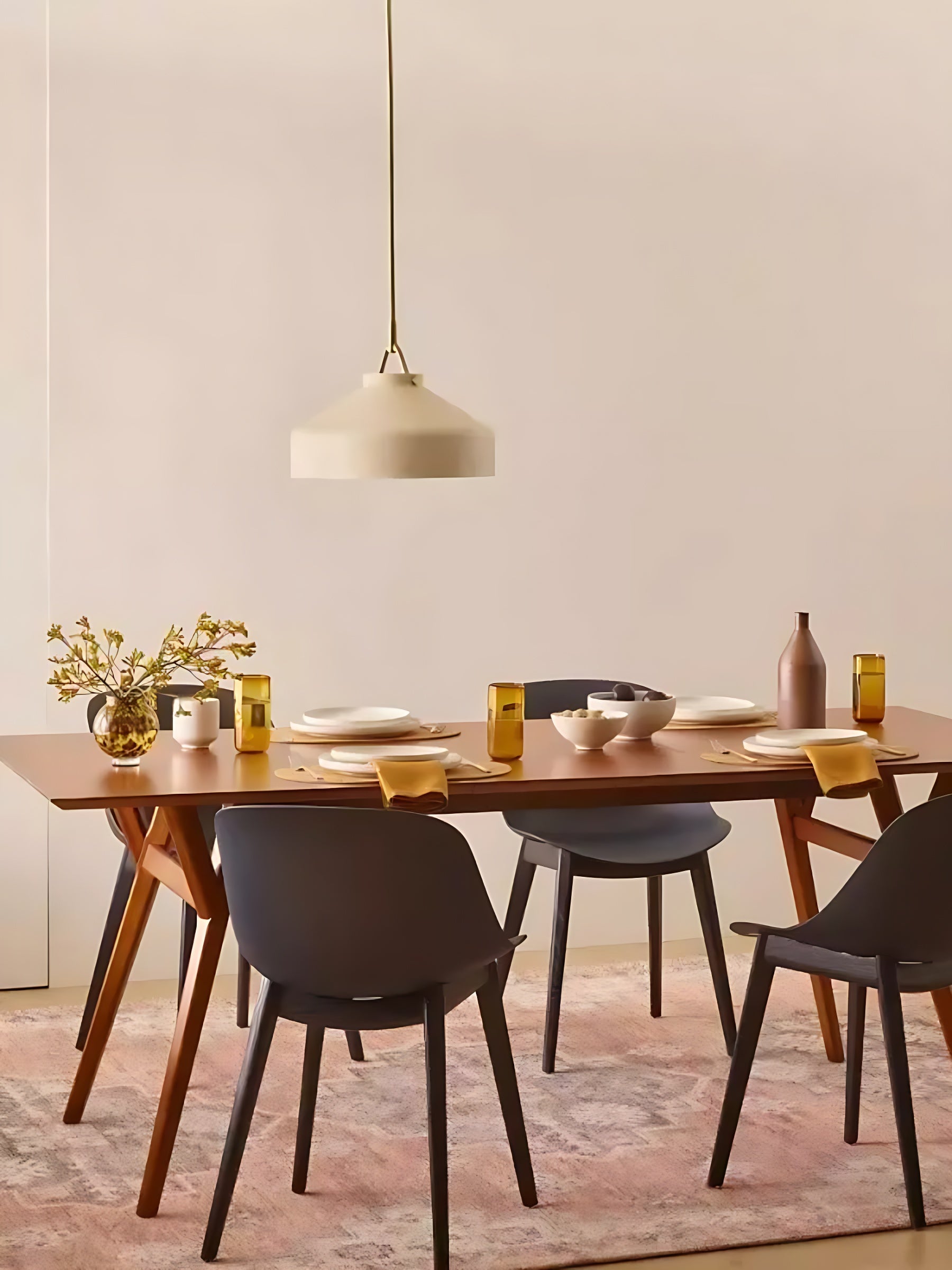 Hanton Nordic Metal Henry Pendant Light - Minimalist Glass And Metal Shade