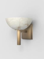 Load image into Gallery viewer, Modern Bowl Shade Marble Wall Sconce
