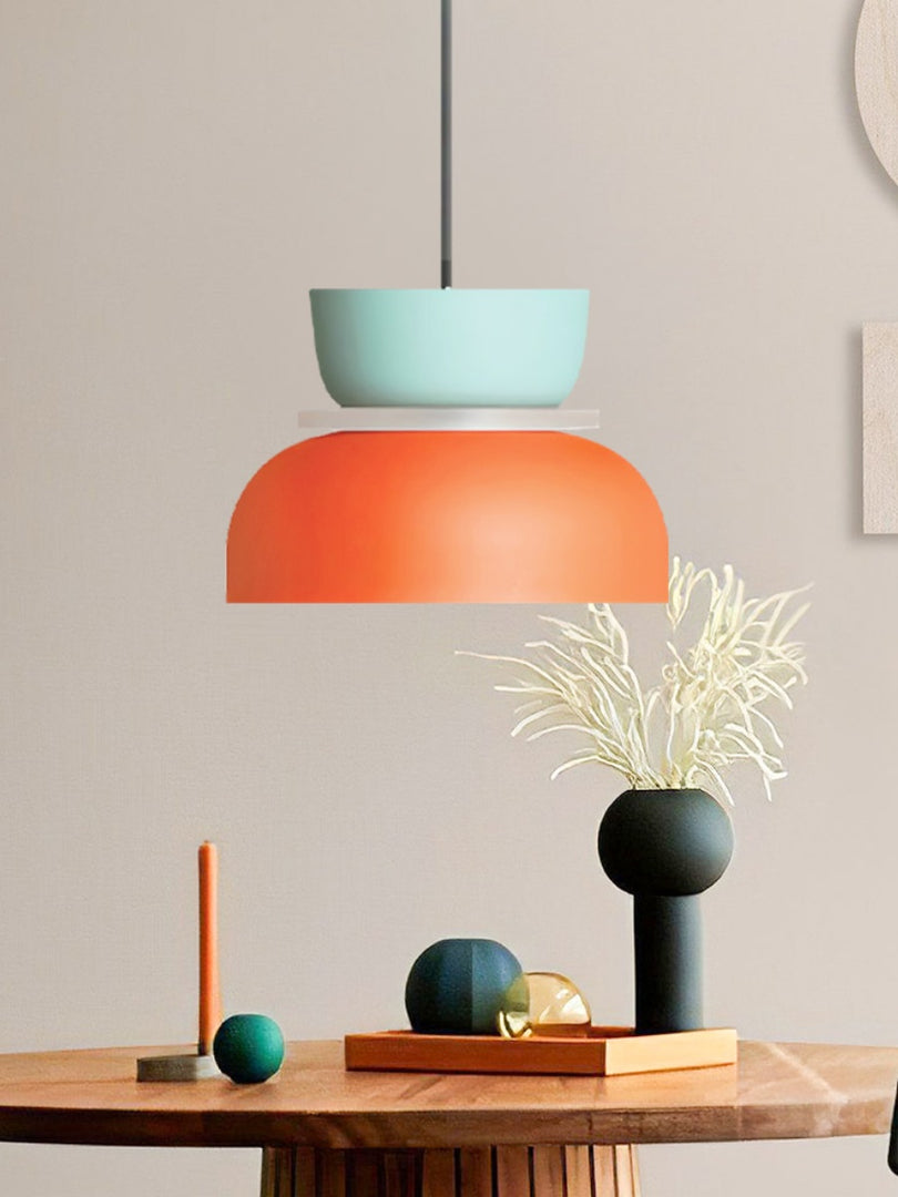 Macaron Acrylic Colorful Bowl Shade Pendant Light