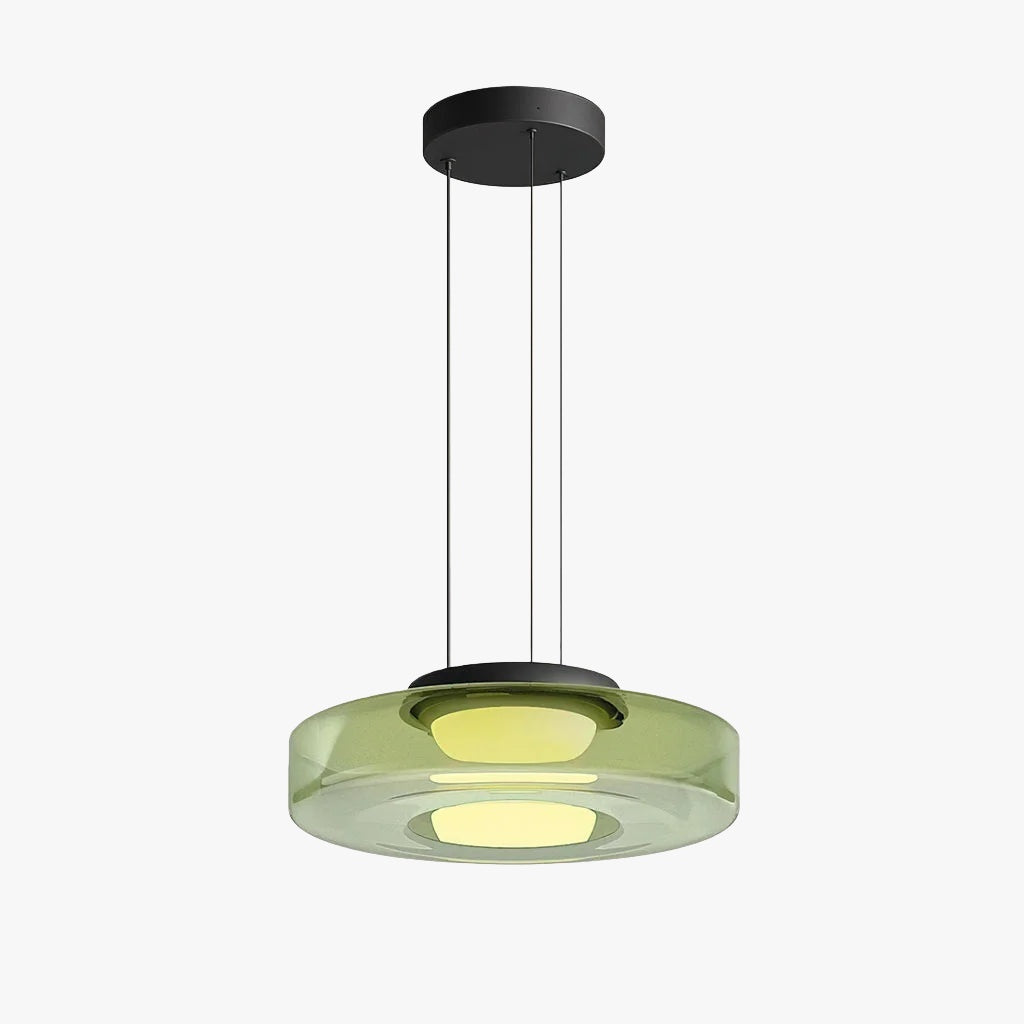 Verdoma Stacked Disc Form Glass Pendant Light Contemporary Nordic Lighting for Kitchens