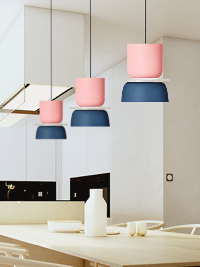 Macaron Acrylic Colorful Bowl Shade Pendant Light