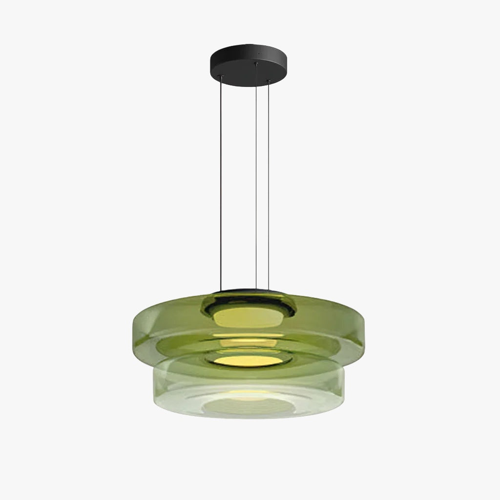 Verdoma Stacked Disc Form Glass Pendant Light Contemporary Nordic Lighting for Kitchens