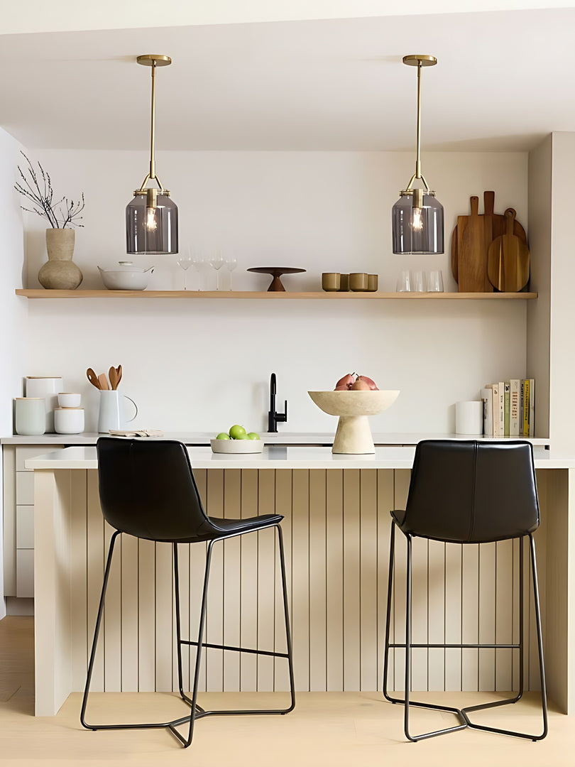 Lámpara colgante de metal minimalista nórdica 