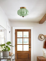 Load image into Gallery viewer, Retro Milk Semi Flush Mount Eloise Ceiling Light
