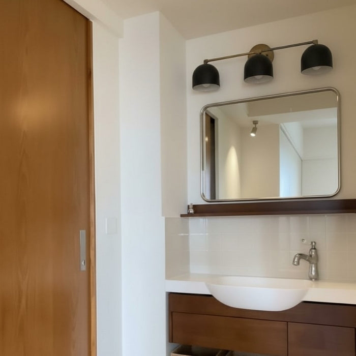 Metio Dome Schminkspiegel Wandleuchte – Mid-Century Leuchte für Badezimmer