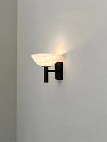 Load image into Gallery viewer, Modern Bowl Shade Marble Wall Sconce
