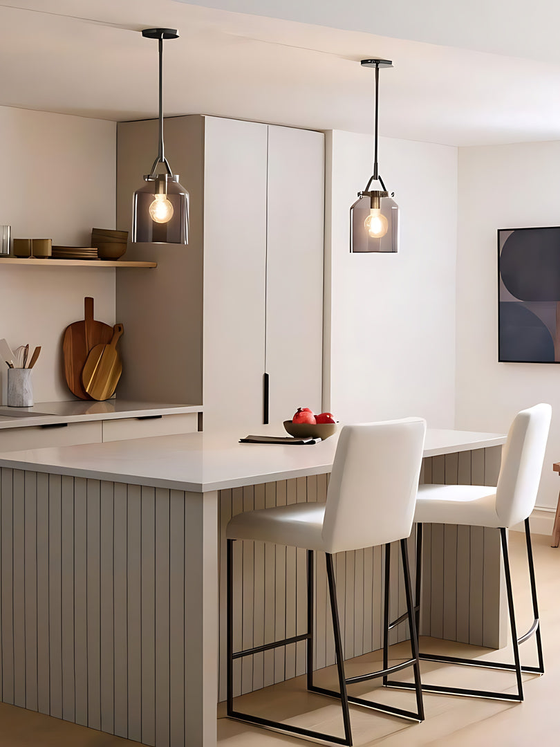 Lámpara colgante de metal minimalista nórdica 