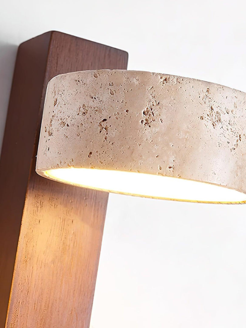 Nordic Travertine Rotatable Wall Lamp