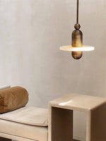 Load image into Gallery viewer, Disc Flying Saucer Marble Pendant Light
