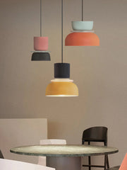 Macaron Acrylic Colorful Bowl Shade Pendant Light