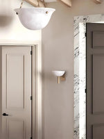 Load image into Gallery viewer, Modern Bowl Shade Marble Wall Sconce
