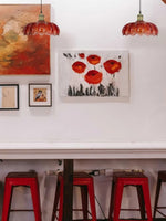 Load image into Gallery viewer, Retro Tulip Glass Pendant Light
