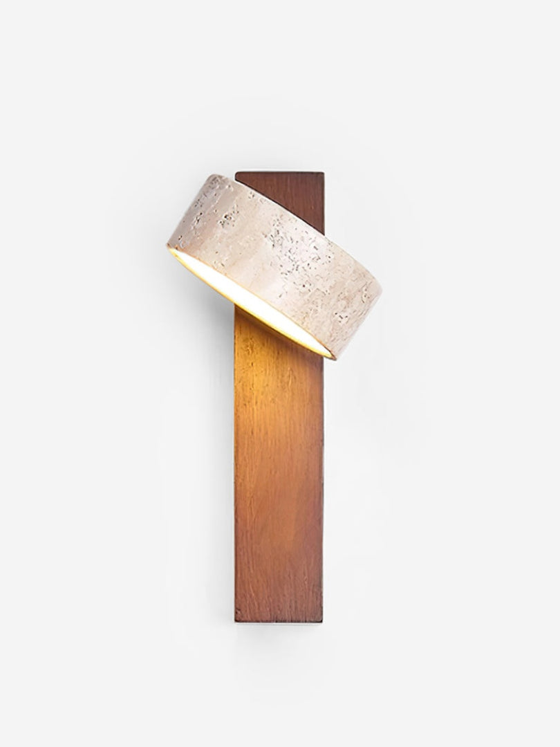 Nordic Travertine Rotatable Wall Lamp