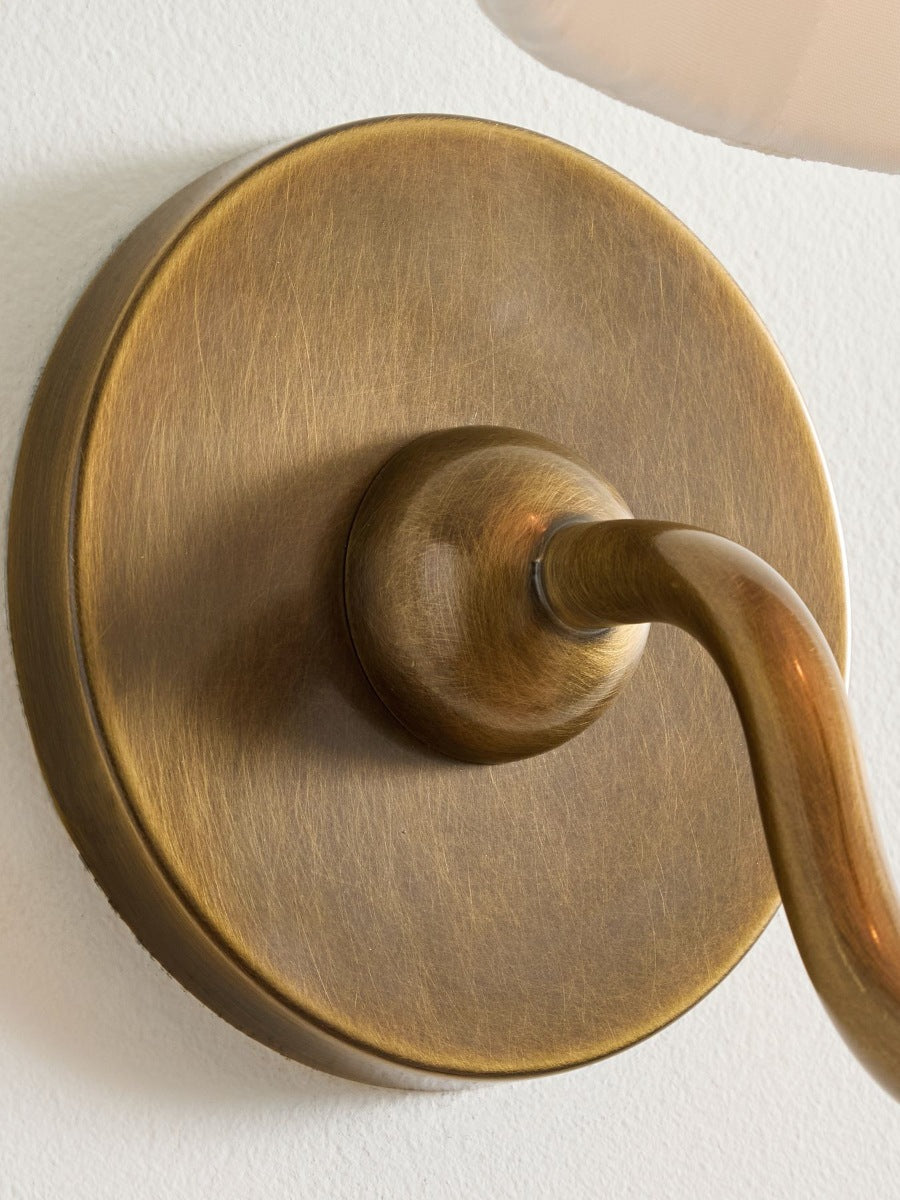 Aplique de pared con pantalla de tela y pantalla de tambor - Aplique plisado clásico 