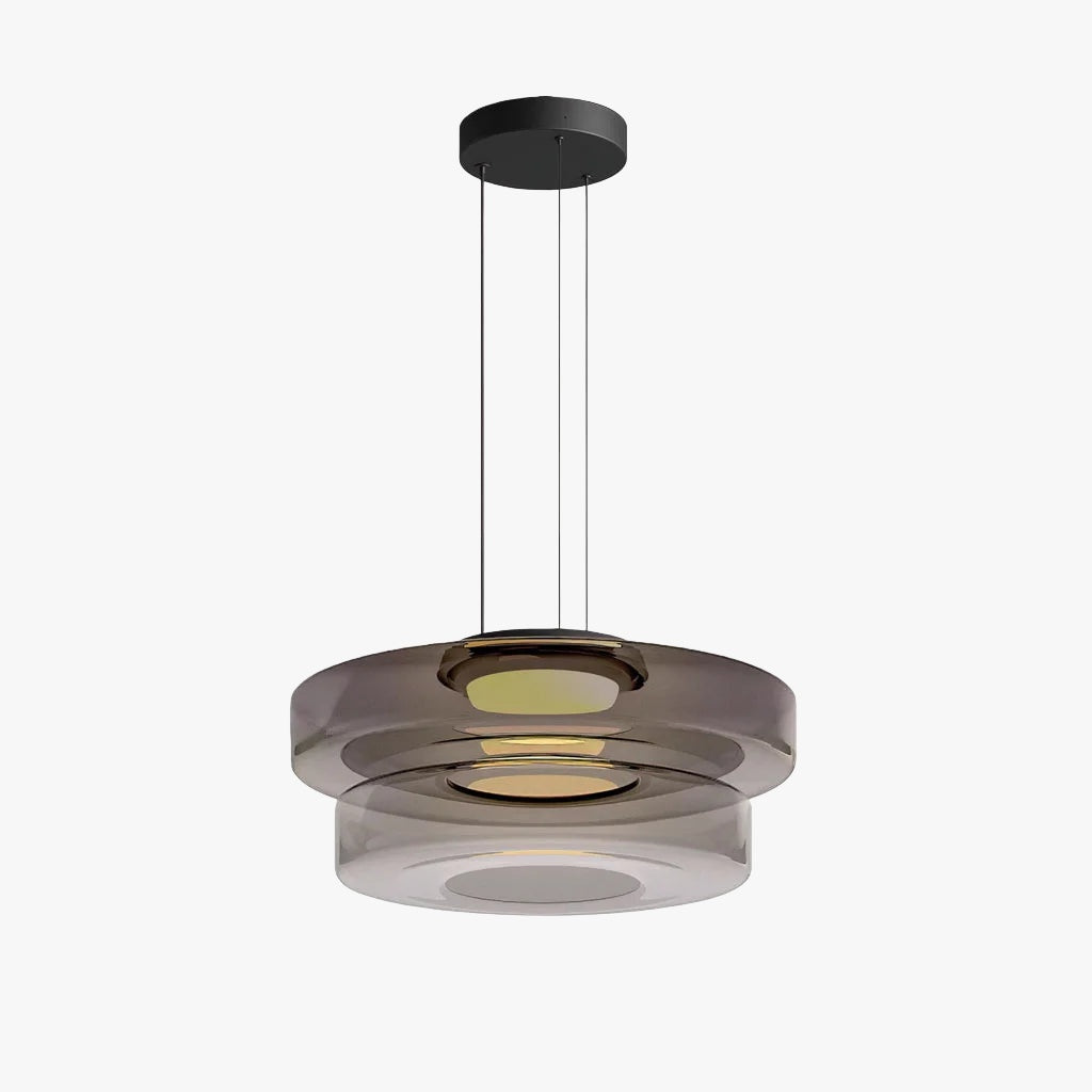 Verdoma Stacked Disc Form Glass Pendant Light Contemporary Nordic Lighting for Kitchens