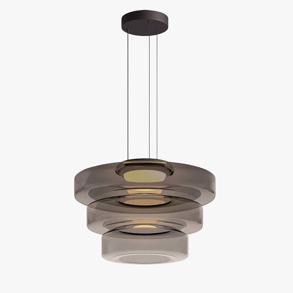 Verdoma Stacked Disc Form Glass Pendant Light Contemporary Nordic Lighting for Kitchens
