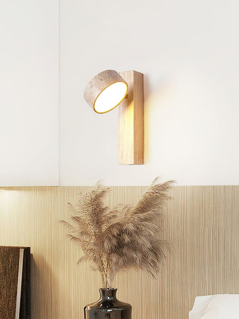 Nordic Travertine Rotatable Wall Lamp
