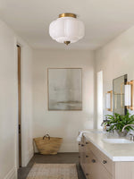 Load image into Gallery viewer, Retro Milk Semi Flush Mount Eloise Ceiling Light
