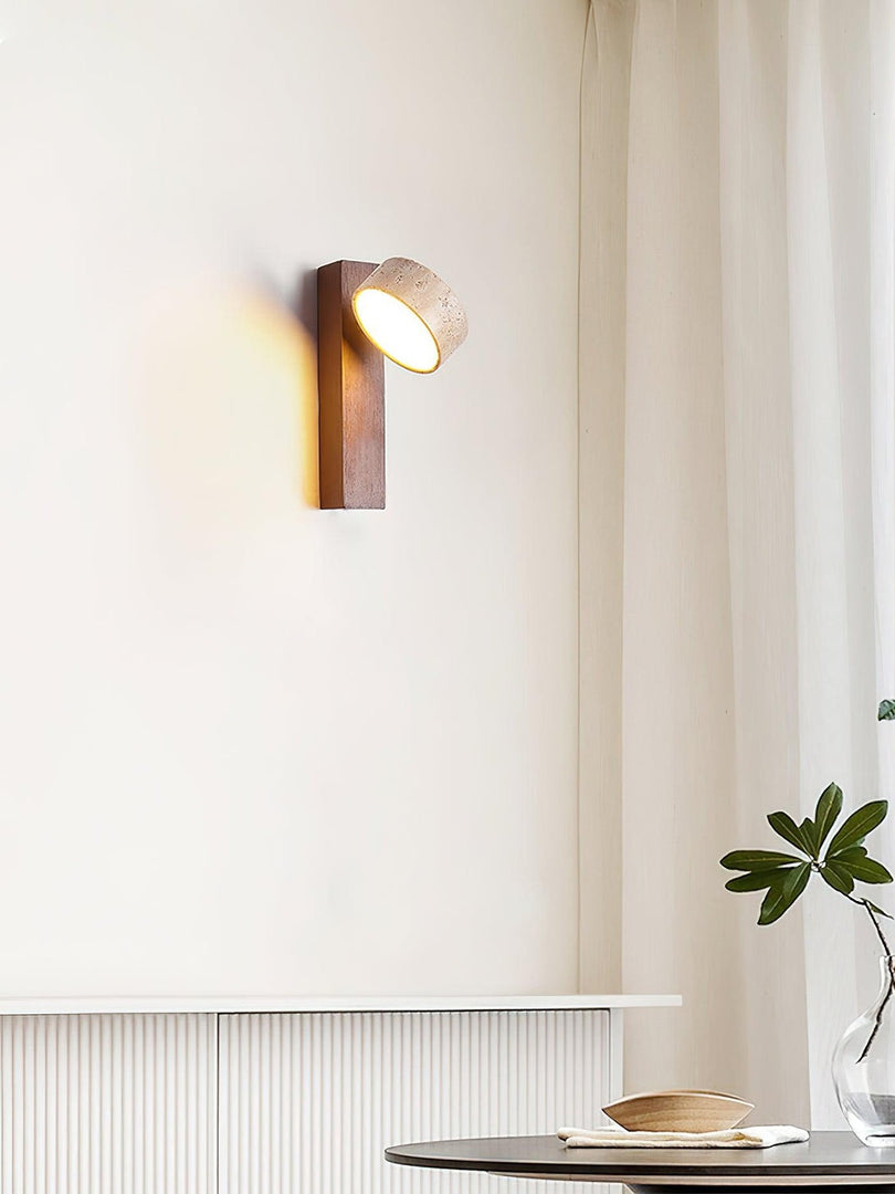 Nordic Travertine Rotatable Wall Lamp