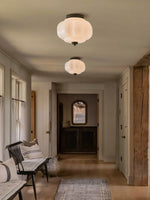 Load image into Gallery viewer, Retro Milk Semi Flush Mount Eloise Ceiling Light

