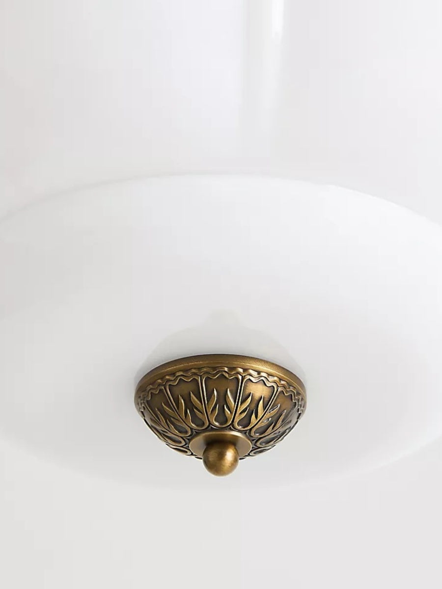 Retro Milk Semi Flush Mount Eloise Ceiling Light