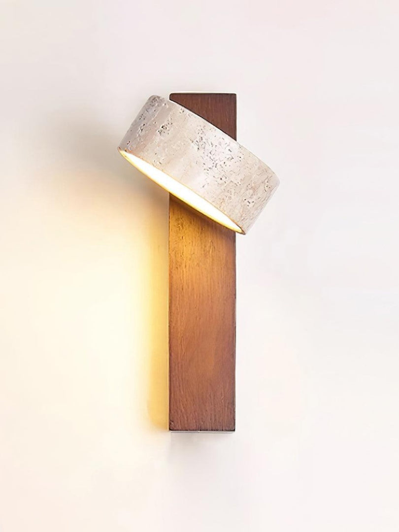 Nordic Travertine Rotatable Wall Lamp