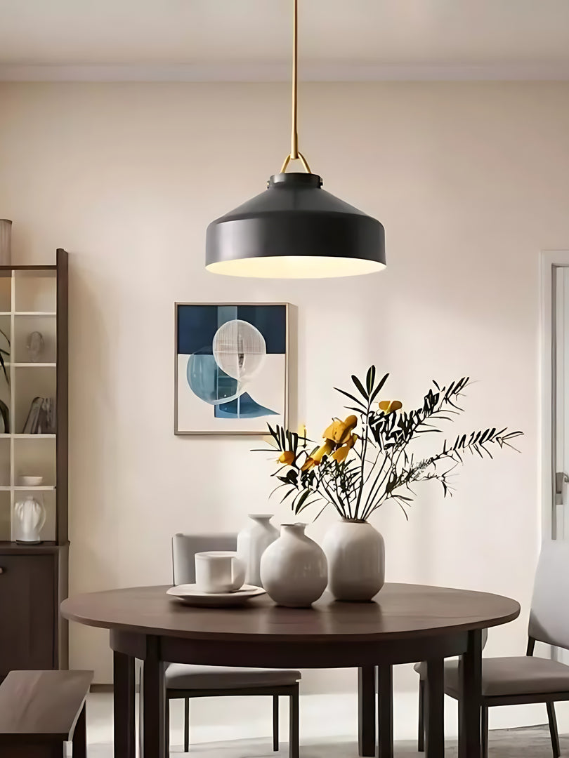 Lámpara colgante de metal minimalista nórdica 