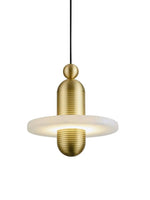 Load image into Gallery viewer, Disc Flying Saucer Marble Pendant Light

