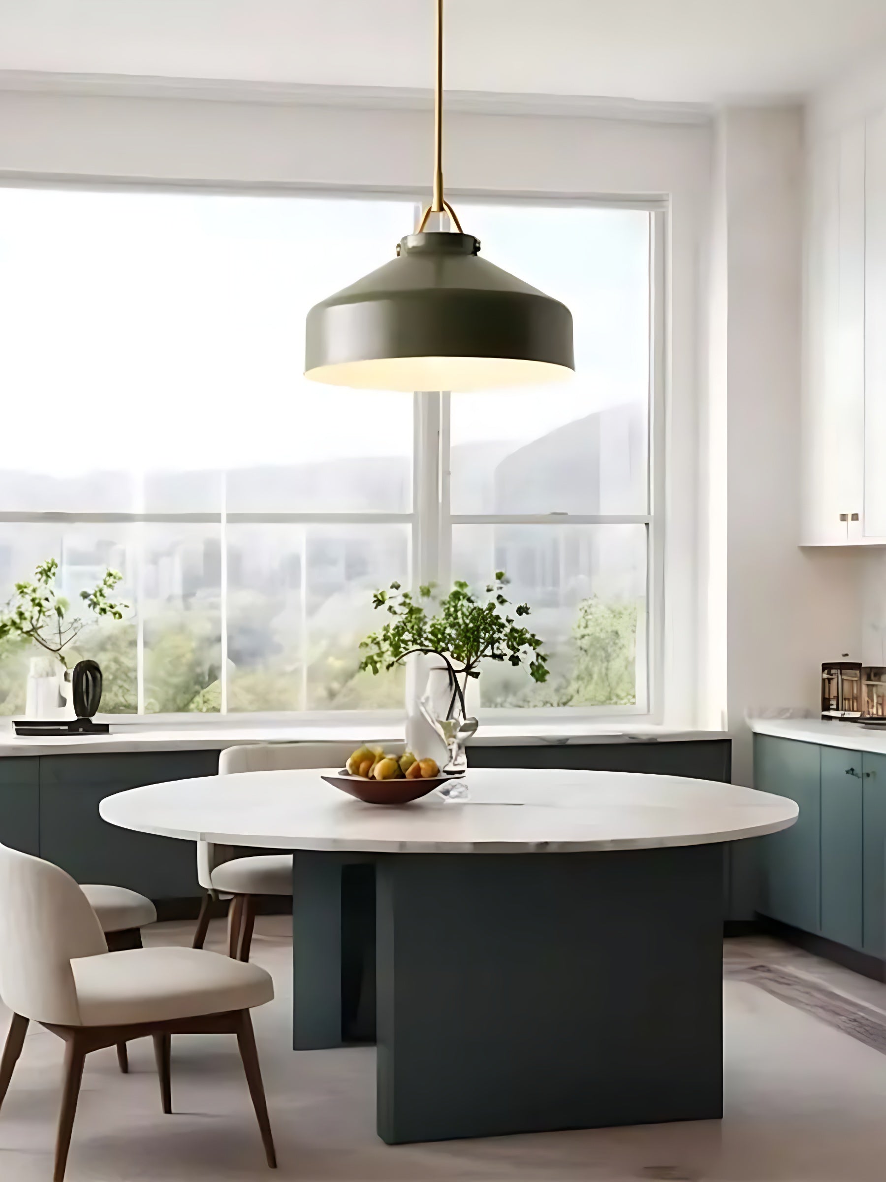 Hanton Nordic Metal Henry Pendant Light - Minimalist Glass And Metal Shade