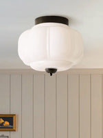 Load image into Gallery viewer, Retro Milk Semi Flush Mount Eloise Ceiling Light
