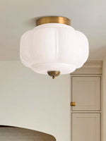 Load image into Gallery viewer, Retro Milk Semi Flush Mount Eloise Ceiling Light
