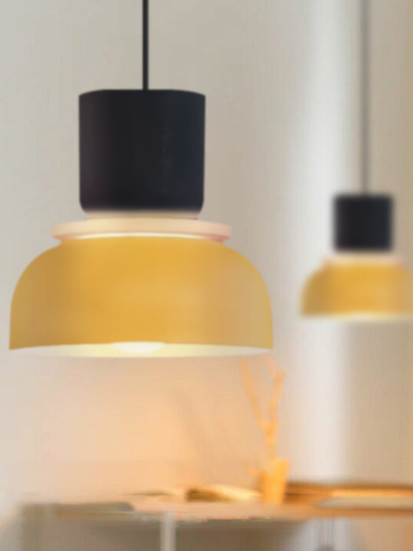 Macaron Acrylic Colorful Bowl Shade Pendant Light