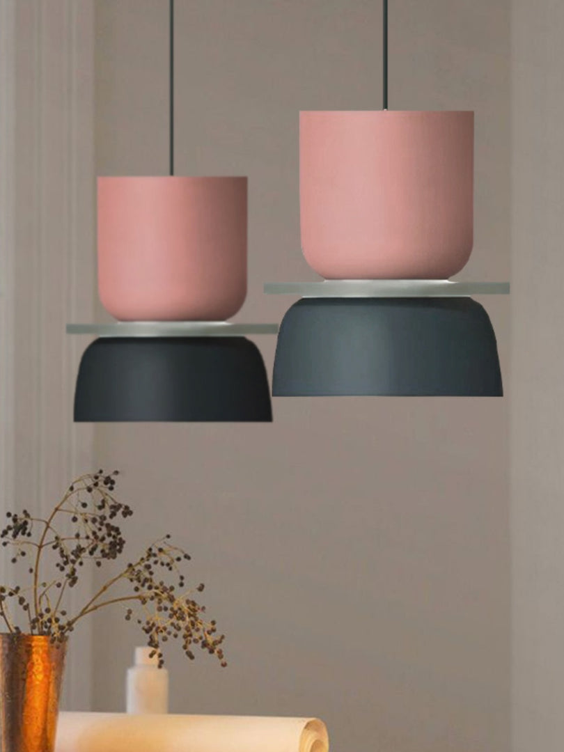 Macaron Acrylic Colorful Bowl Shade Pendant Light