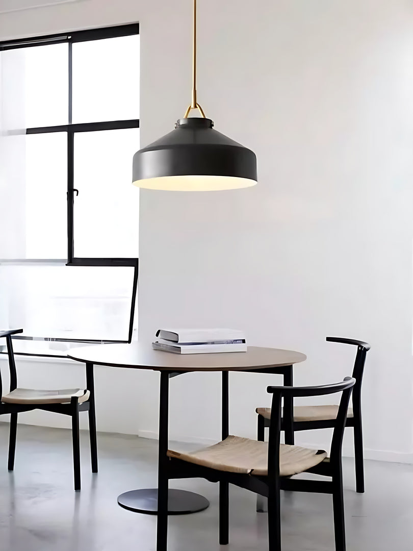 Lámpara colgante de metal minimalista nórdica 