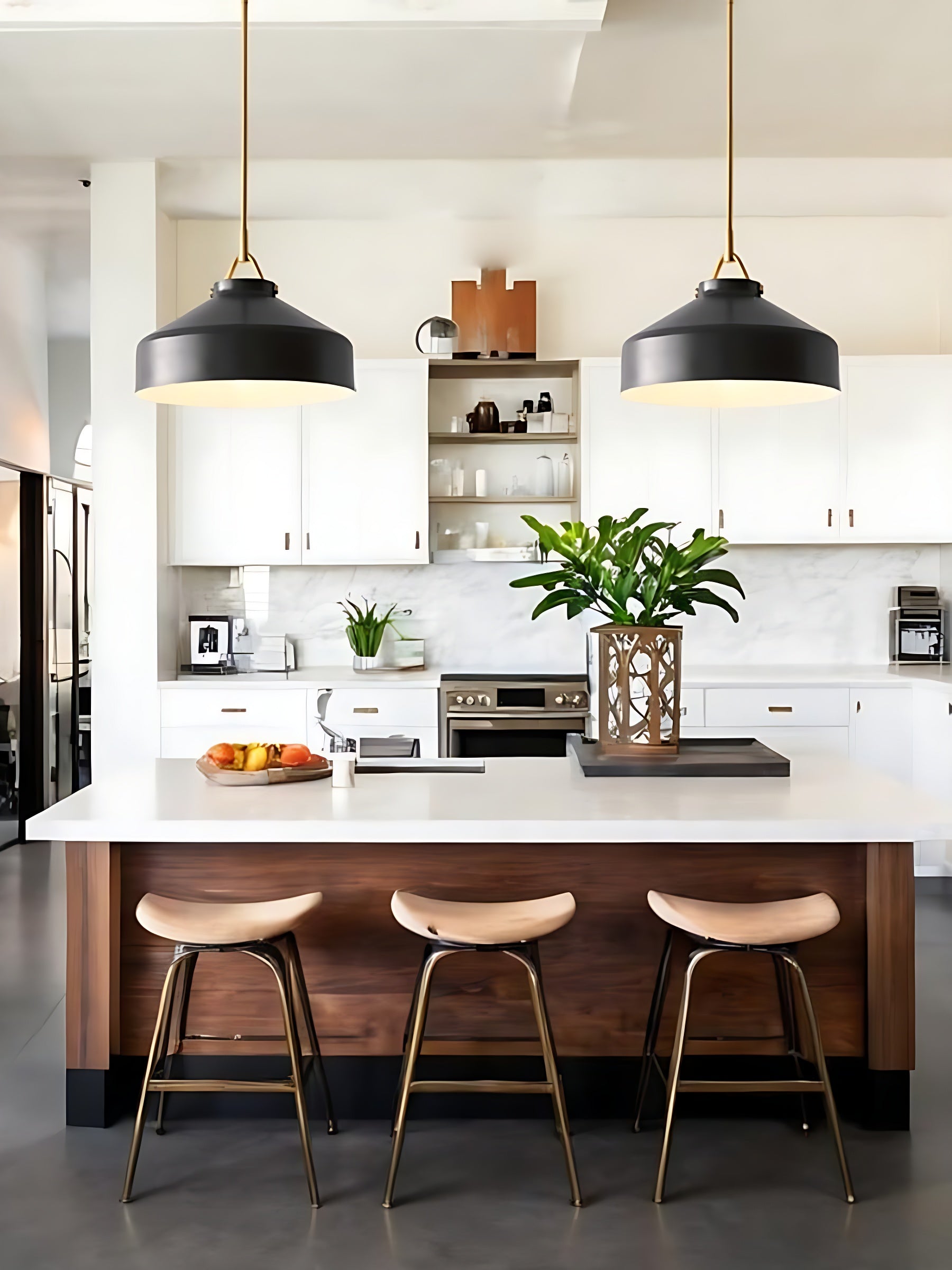 Hanton Nordic Metal Henry Pendant Light - Minimalist Glass And Metal Shade