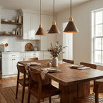 Bild in Gallery-Viewer laden, Turned Wood Conical Plug-In Pendant