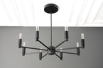 Charger l&#39;image dans la visionneuse de galerie, Lustre moderne Mobilux Line - Suspension à 8 bras style milieu du siècle
