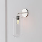 Load image into Gallery viewer, Lumivelle Pebble Sconce - Stylish Wall Light - Glass &amp; Metal, Energy Efficient
