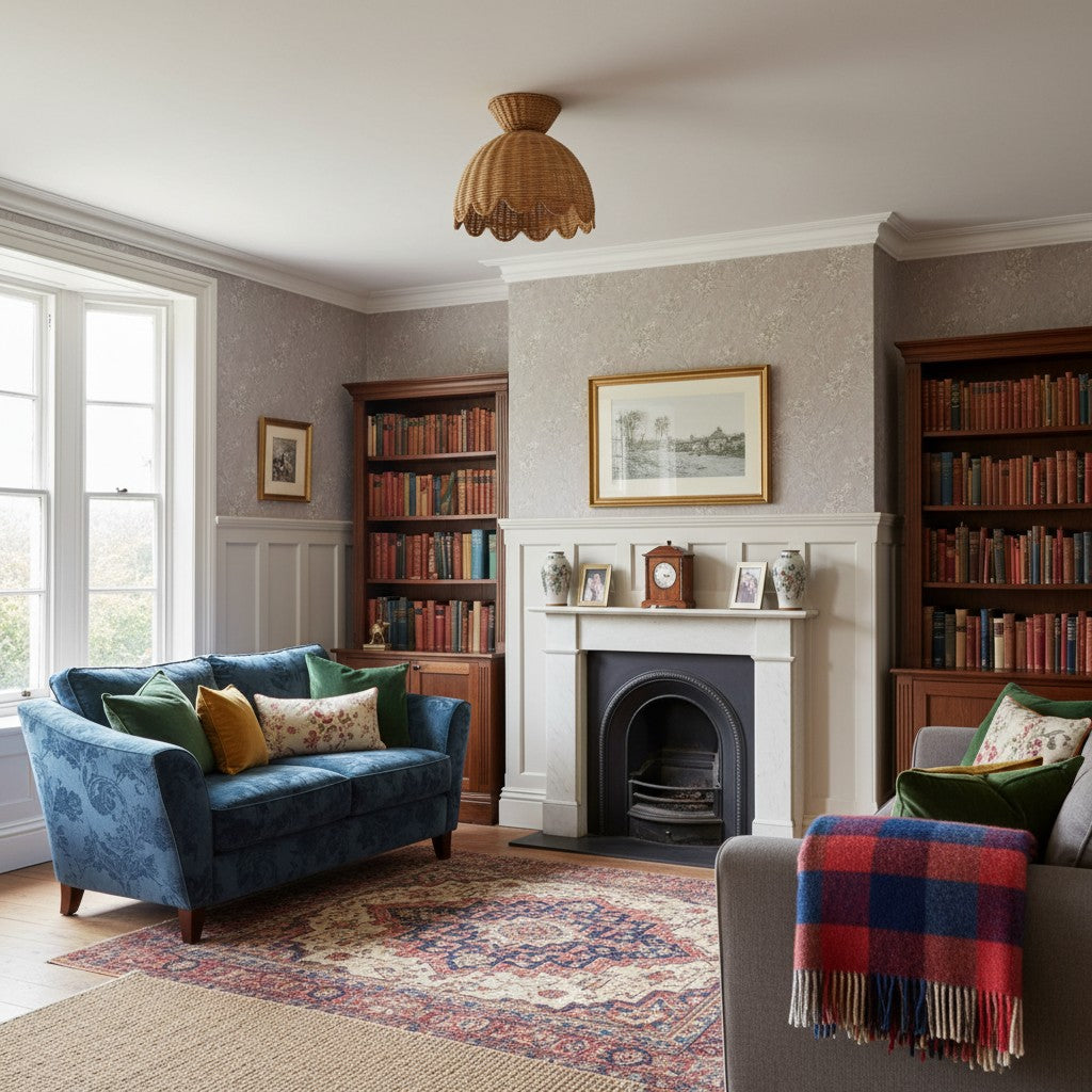 Lámpara de Techo Rattalia - Diseño Escultural de Flor en Estilo Natural para Isla de Cocina