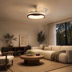 Load image into Gallery viewer, Ceiling fan light in an evening living room