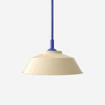 Cargar imagen en el visor de la Galería, Memphis pendant with ivory shade and blue cord