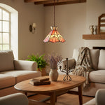 Load image into Gallery viewer, Vintagia Artistic Floral Pendant Lamp Vintage Inspired - Foyer Kitchen Use