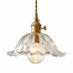 Charger l'image dans la visionneuse de galerie, Small Clear Striped-Flower Pendant