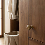 Charger l'image dans la visionneuse de galerie, Antique brass cabinet knobs on wardrobe doors