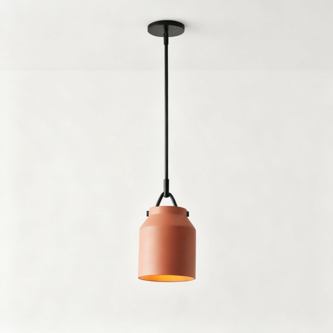 Hanton Nordic Metal Morandi Metal Pendant Light — Nordic Minimalist Fixture