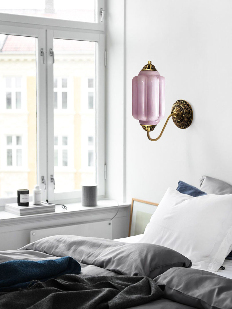 Vintage Milk Glass Sconce Bedside Hallway Eloise Wall Sconce
