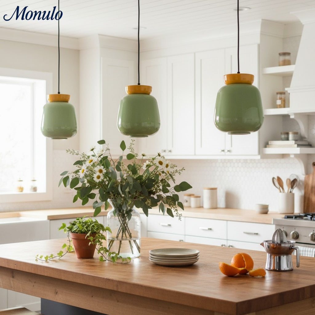 Fiesta Ceramic Bowl Pendant Light – Modern Colorful Ceiling Lamp for Kitchens and Dining Rooms