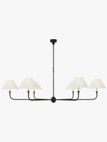 Load image into Gallery viewer, Sleek Chandelier Featuring Layered Linear Silhouette

