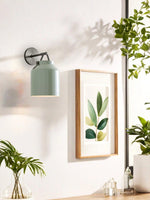 Load image into Gallery viewer, Stairway Wall Sconce – Minimalist Wall Lamp In Vintage Gold And Black Metal
